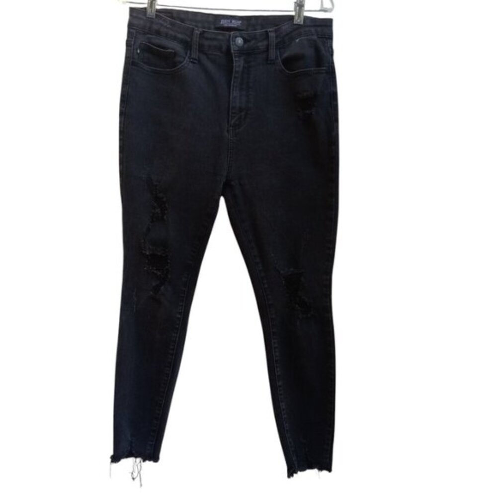 Judy Blue Charcoal distressed jeans sz 13/31